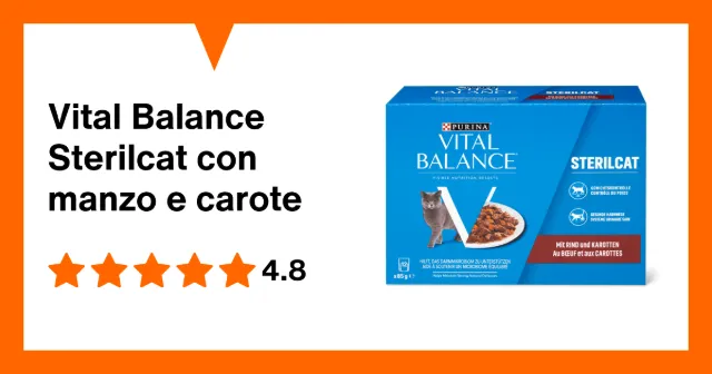 Produktbild zu Vital Balance Sterilcat con manzo e carote