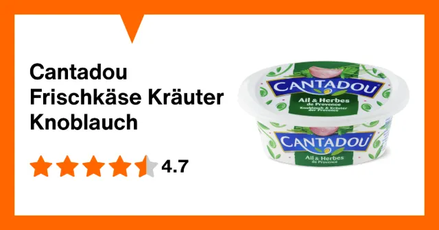 Produktbild zu Cantadou Frischkäse Kräuter Knoblauch