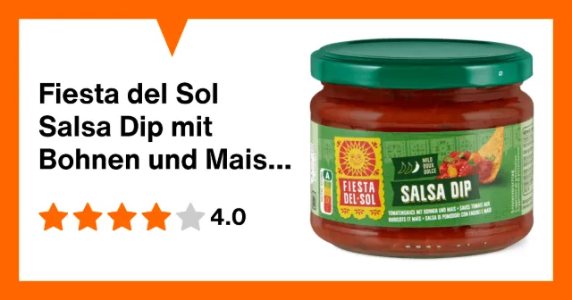 Image du produit Fiesta del Sol Salsa Dip mit Bohnen und Mais, mild