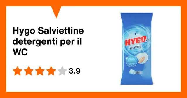 Produktbild zu Hygo Salviettine detergenti per il WC