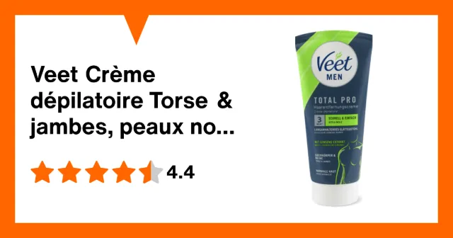 Produktbild zu Veet Crème dépilatoire Torse & jambes, peaux normales