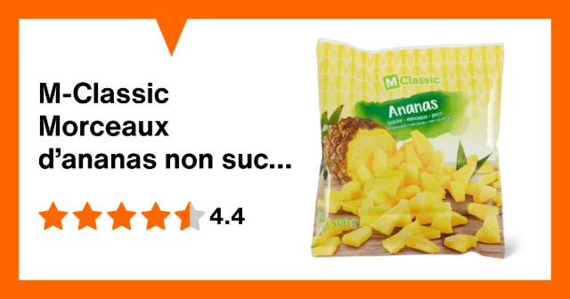 Image du produit M-Classic Morceaux d’ananas non sucrés