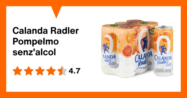 Immagine del prodotto Calanda Radler Pompelmo senz'alcol