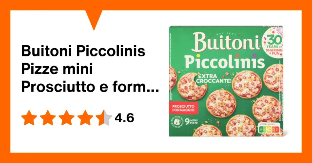 Immagine del prodotto Buitoni Piccolinis Pizze mini Prosciutto e formaggio