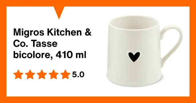 Immagine del prodotto Migros Kitchen & Co. Tasse bicolore, 410 ml