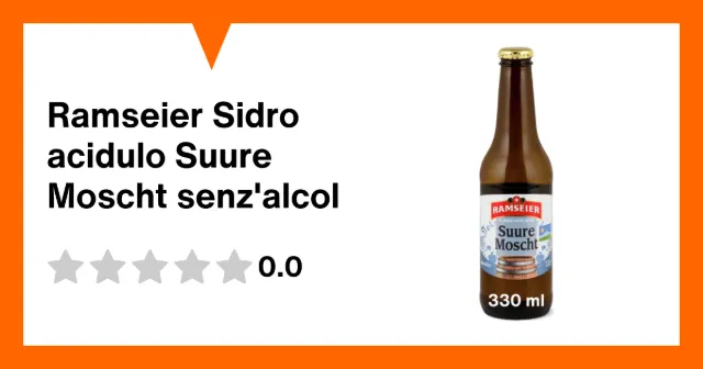 Image du produit Ramseier Sidro acidulo Suure Moscht senz'alcol