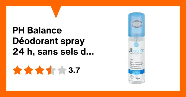 Immagine del prodotto PH Balance Déodorant spray 24 h, sans sels d'aluminium