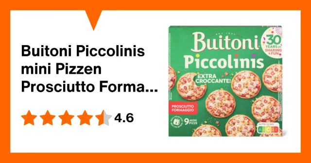 Image du produit Buitoni Piccolinis mini Pizzen Prosciutto Formaggio