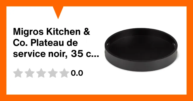 Immagine del prodotto Migros Kitchen & Co. Plateau de service noir, 35 cm