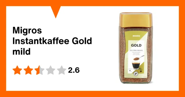 Immagine del prodotto Migros Instantkaffee Gold mild