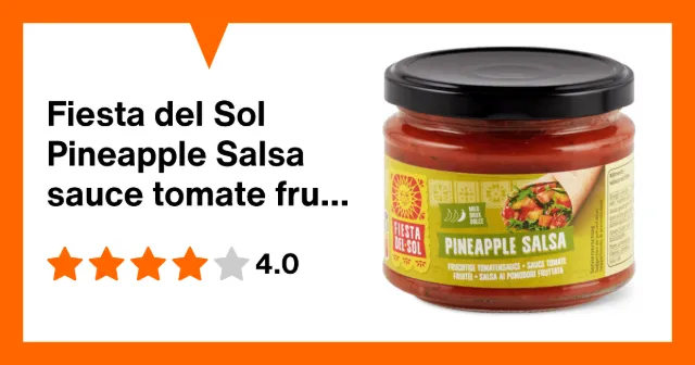 Image du produit Fiesta del Sol Pineapple Salsa sauce tomate fruitée, doux
