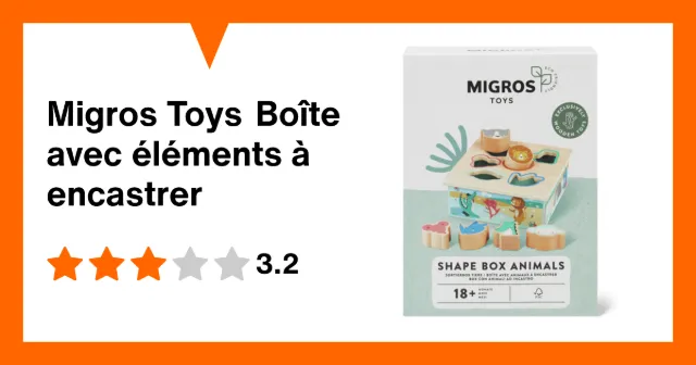 Image du produit Migros Toys Boîte avec éléments à encastrer