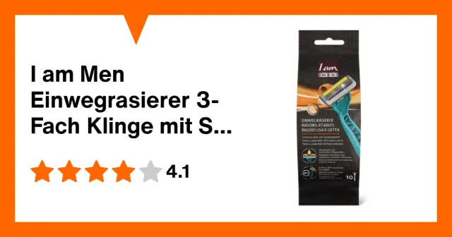 Image du produit I am Men Einwegrasierer 3-Fach Klinge mit Schwingkopf