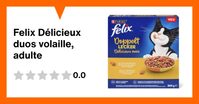 Produktbild zu Felix Délicieux duos volaille, adulte