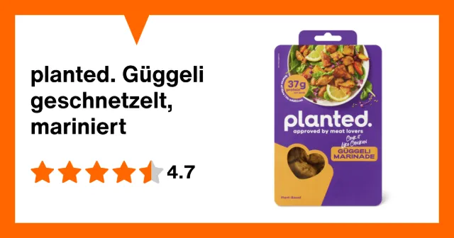 Image du produit planted. Güggeli geschnetzelt, mariniert