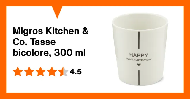 Immagine del prodotto Migros Kitchen & Co. Tasse bicolore, 300 ml