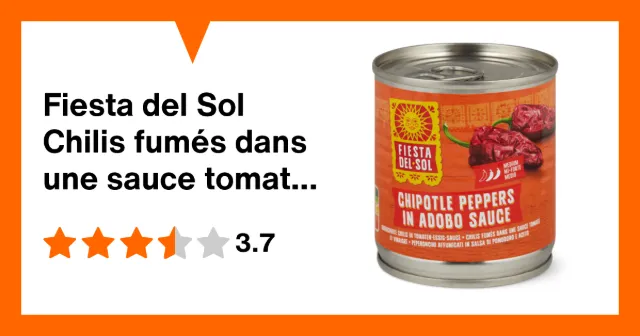 Image du produit Fiesta del Sol Chilis fumés dans une sauce tomate et vinaigre mi-forte