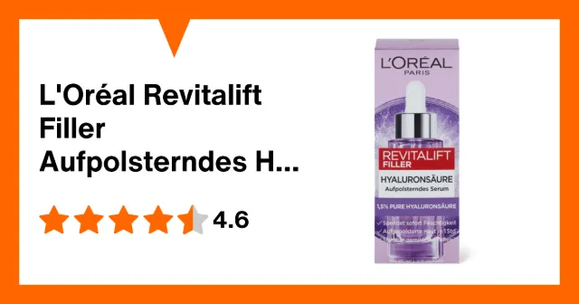 Immagine del prodotto L'Oréal Revitalift Filler Aufpolsterndes Hyaluron Serum