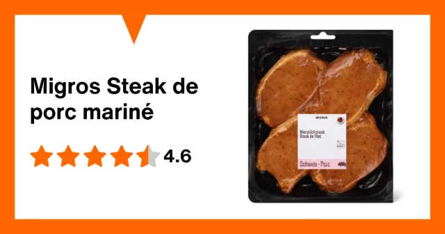 Immagine del prodotto Migros Steak de porc mariné
