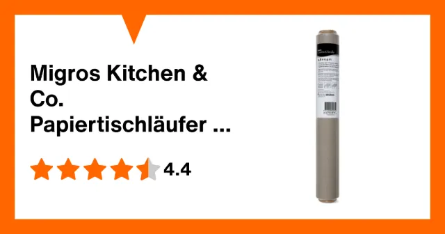 Image du produit Migros Kitchen & Co. Papiertischläufer & -tischsets Taupe, 0.4x4.8m