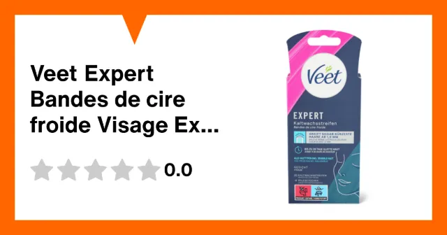 Produktbild zu Veet Expert Bandes de cire froide Visage Expert