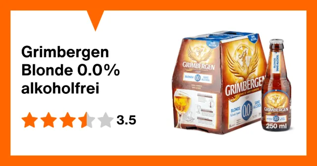 Immagine del prodotto Grimbergen Blonde 0,0% senz'alcol