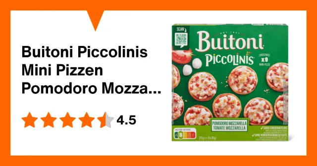 Image du produit Buitoni Piccolinis Mini Pizzen Pomodoro Mozzarella