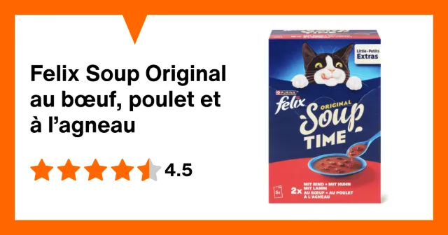 Immagine del prodotto Felix Soup Original au bœuf, poulet et à l’agneau