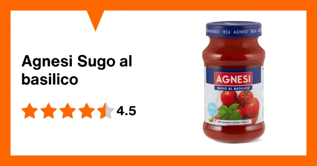 Image du produit Agnesi Sugo al basilico