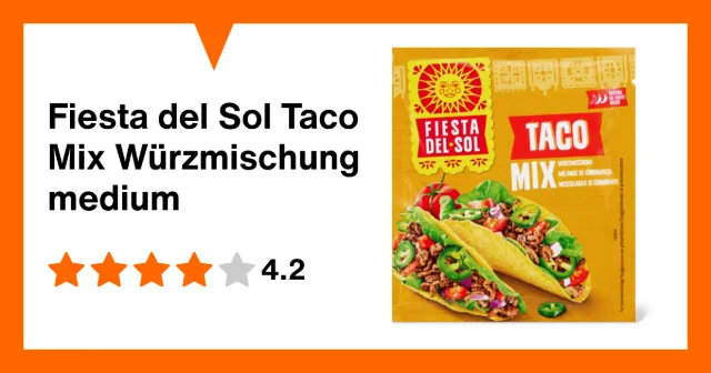 Immagine del prodotto Fiesta del Sol Taco Mix Würzmischung medium