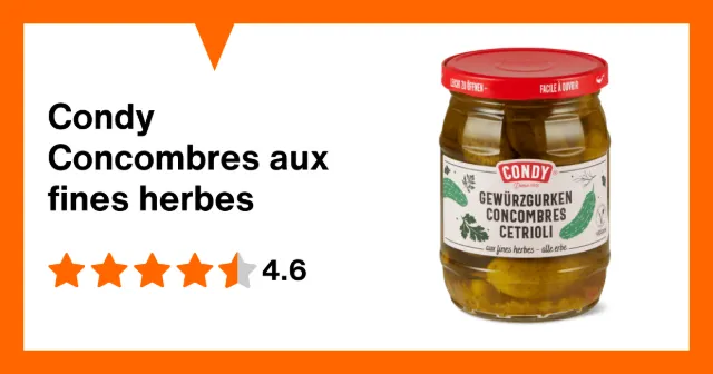 Immagine del prodotto Condy Concombres aux fines herbes