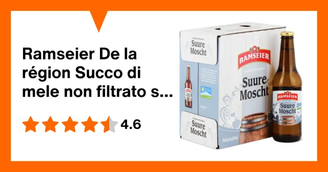 Image du produit Ramseier De la région Succo di mele non filtrato senz'alcol