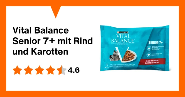 Produktbild zu Vital Balance Senior 7+ mit Rind und Karotten