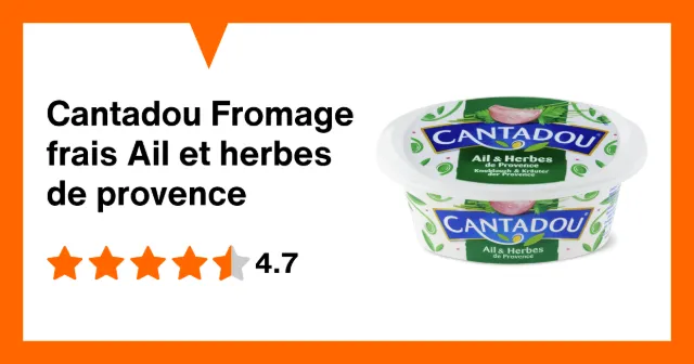 Produktbild zu Cantadou Fromage frais Ail et herbes de provence