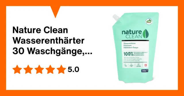 Image du produit Nature Clean Wasserenthärter 30 Waschgänge, Refill