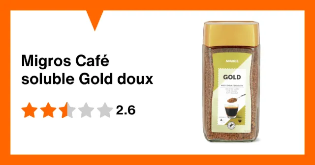 Immagine del prodotto Migros Café soluble Gold doux
