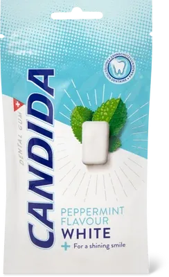 Immagine del prodotto Candida White Gomme da masticare Menta piperita