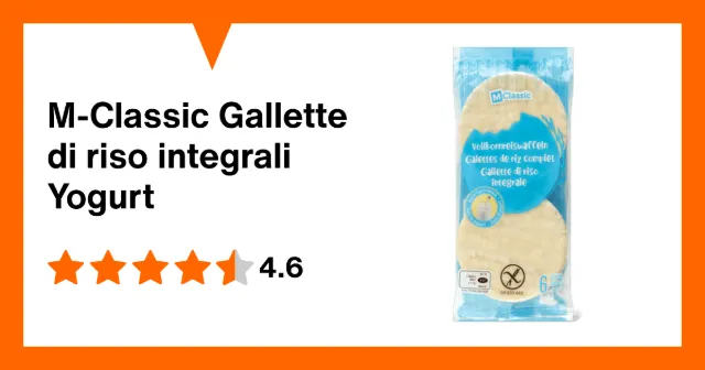 Immagine del prodotto M-Classic Gallette di riso integrali Yogurt