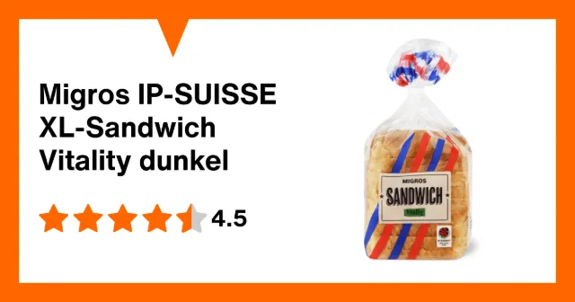 Immagine del prodotto Migros XL-Sandwich Vitality dunkel
