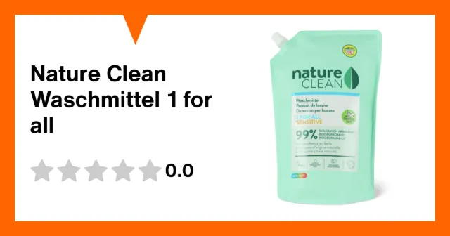 Produktbild zu Nature Clean Waschmittel 1 for all