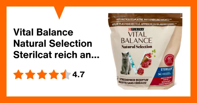 Produktbild zu Vital Balance Natural Selection Sterilcat reich an Rind