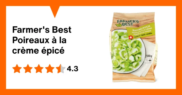Produktbild zu Farmer's Best Poireaux à la crème épicé