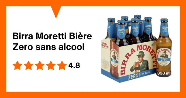 Image du produit Birra Moretti Bière Zero sans alcool