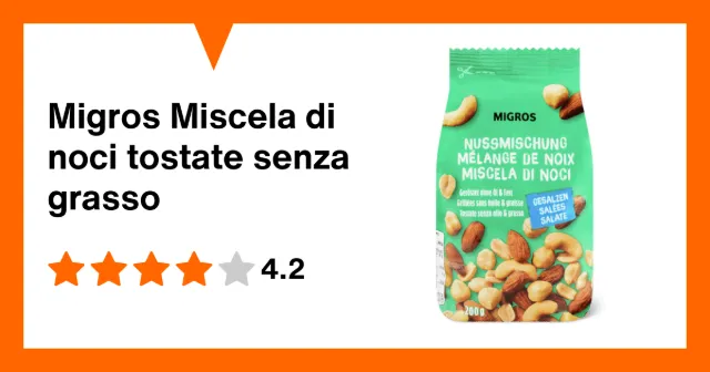 Immagine del prodotto Migros Miscela di noci tostate senza grasso