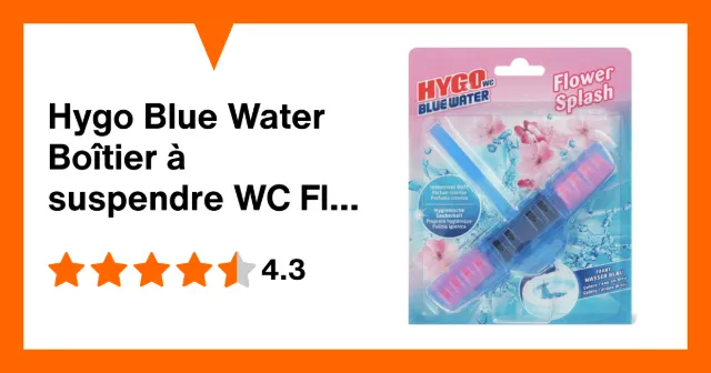 Produktbild zu Hygo Blue Water Boîtier à suspendre WC Flower Splash