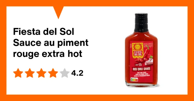 Image du produit Fiesta del Sol Sauce au piment rouge extra hot