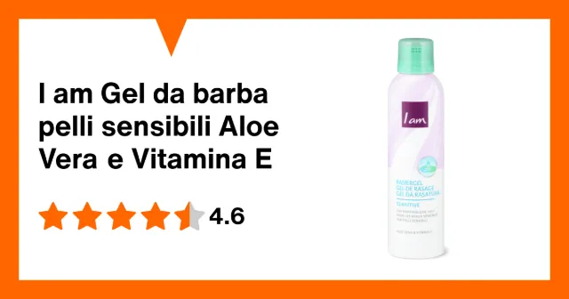 Produktbild zu I am Gel da barba pelli sensibili Aloe Vera e Vitamina E