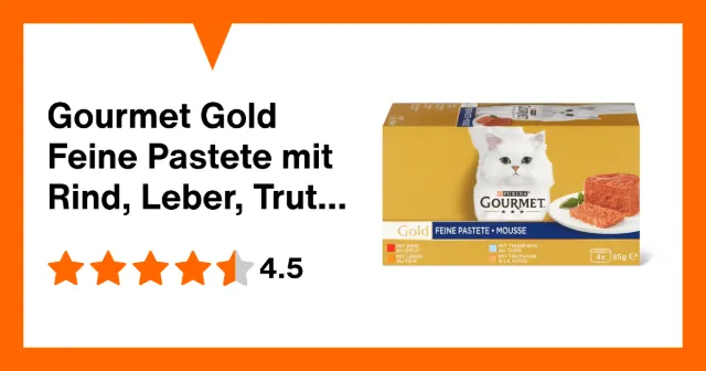 Immagine del prodotto Gourmet Gold Feine Pastete mit Rind, Leber, Truthahn und Thunfisch