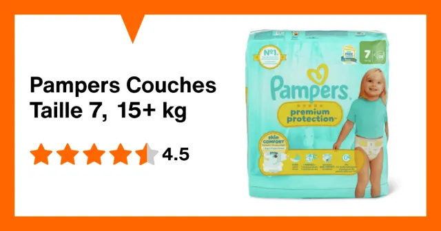 Produktbild zu Pampers Couches Taille 7, 15+ kg