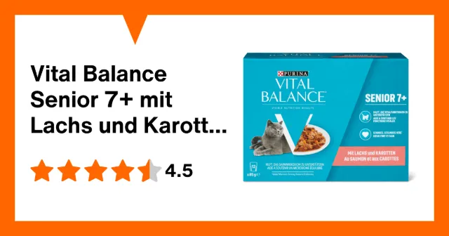 Produktbild zu Vital Balance Senior 7+ mit Lachs und Karotten